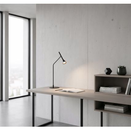 Ideal Lux - LED Stmievateľná dotyková stolná lampa DIESIS LED/6,5W/230V CRI 90 čierna