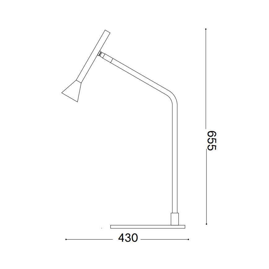 Ideal Lux - LED Stmievateľná dotyková stolná lampa DIESIS LED/6,5W/230V CRI 90 zlatá