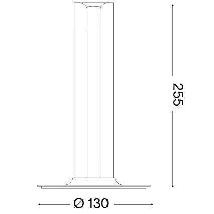 Ideal Lux - LED Stmievateľná stolná lampa DORICA LED/8W/230V CRI 90 oranžová
