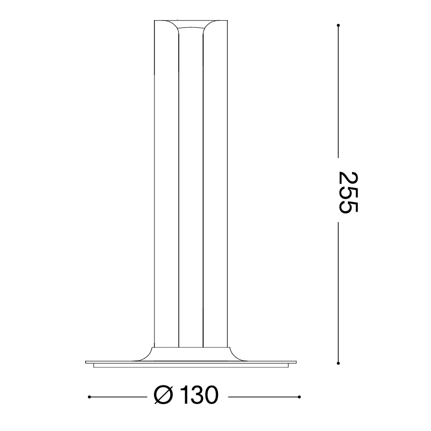 Ideal Lux - LED stmievateľná stolová lampa DORICA LED/8W/230V CRI 90 biela