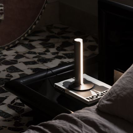 Ideal Lux - LED stmievateľná stolová lampa DORICA LED/8W/230V CRI 90 čierna