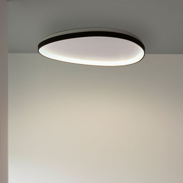 Ideal Lux - LED Stmievateľné stropné svietidlo GEMINI LED/28W/230V pr. 61 cm CRI 90 čierna