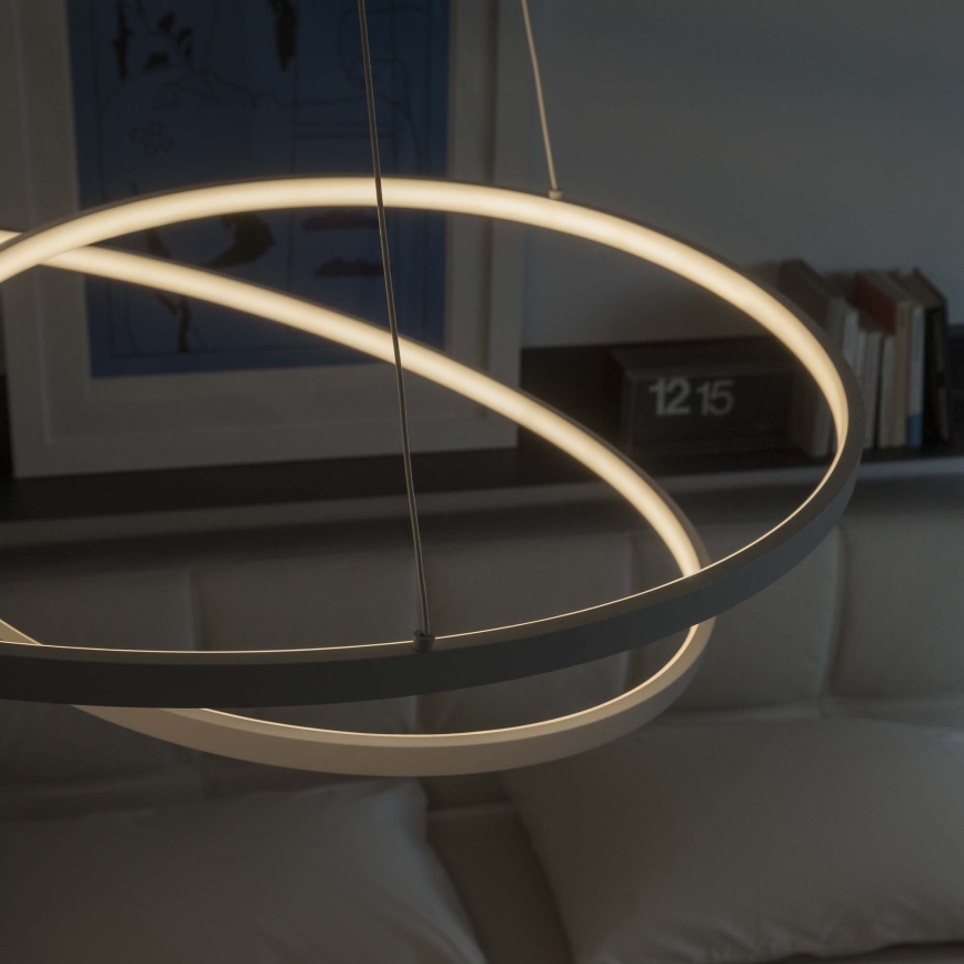Ideal Lux - LED stmievateľný luster na lankách OZ LED/55W/230V, priemer 80 cm, CRI 90, biela