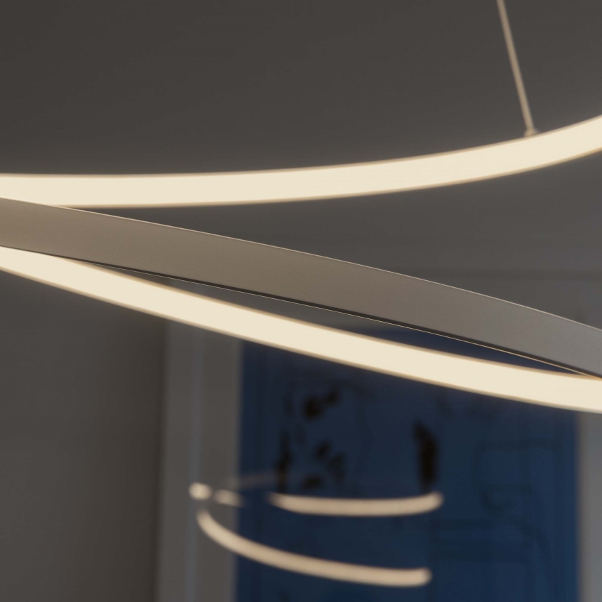 Ideal Lux - LED stmievateľný luster na lankách OZ LED/55W/230V, priemer 80 cm, CRI 90, biela