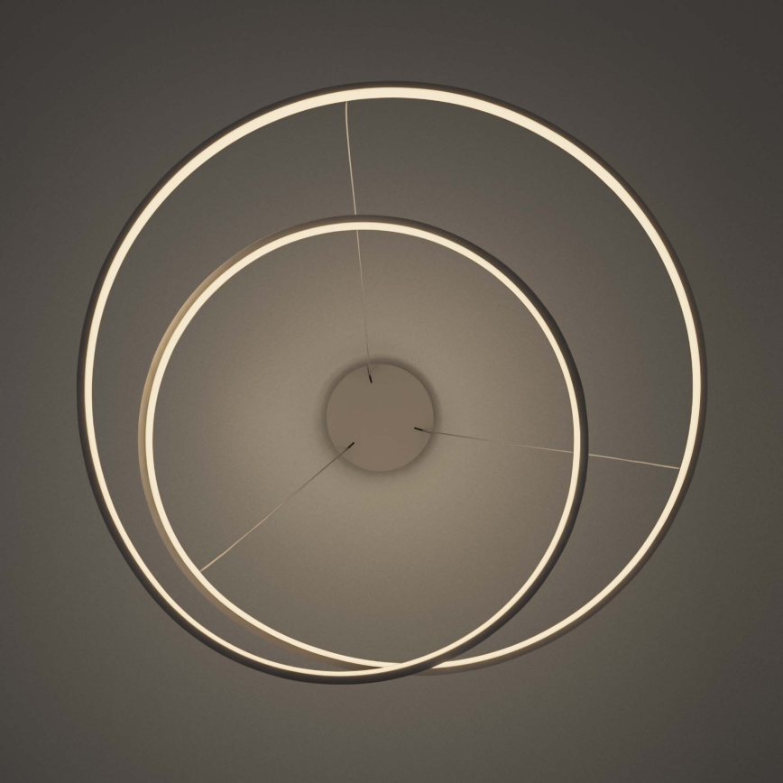 Ideal Lux - LED stmievateľný luster na lankách OZ LED/55W/230V, priemer 80 cm, CRI 90, biela