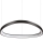 Ideal Lux - LED Stmievateľný luster na lanku GEMINI LED/48W/230V pr. 61 cm čierna