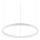 Ideal Lux - LED Stmievateľný luster na lanku ORACLE SLIM LED/29W/230V 3000K pr. 50 cm biela