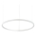 Ideal Lux - LED Stmievateľný luster na lanku ORACLE SLIM LED/40W/230V 4000K pr. 70 cm CRI 90 biela