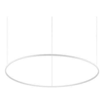 Ideal Lux - LED Stmievateľný luster na lanku ORACLE SLIM LED/76W/230V 3000K pr. 150 cm biela