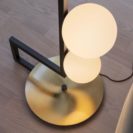 Ideal Lux - LED Stojacia lampa BIRDS 5xG9/3W/230V čierna/zlatá