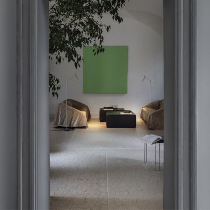 Ideal Lux - LED stojacia lampa DIESIS, 4,5 W/230 V, CRI 95, matný chróm