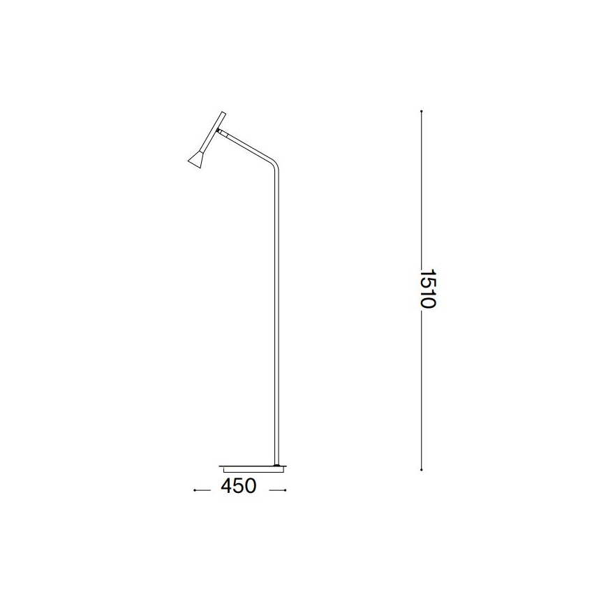 Ideal Lux - LED Stojacia lampa DIESIS LED/4,5W/230V CRI 95 zlatá