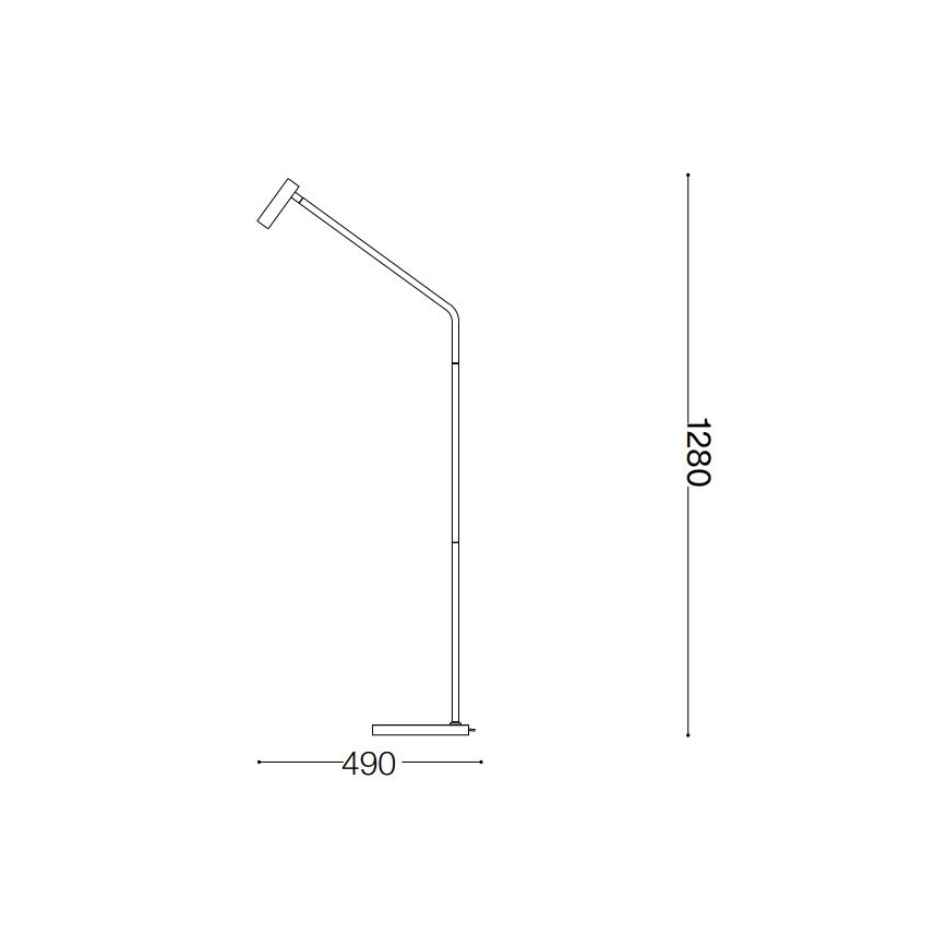 Ideal Lux - LED Stojacia lampa EASY LED/3,5W/230V CRI 90 čierna