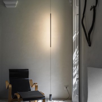 Ideal Lux - LED Stojacia lampa FILO LED/14W/230V 2700K čierna