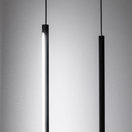 Ideal Lux - LED Stojacia lampa FILO LED/14W/230V 2700K čierna