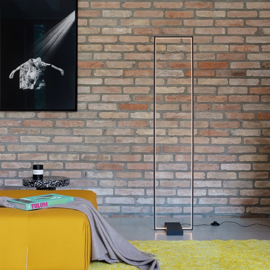 Ideal Lux - LED Stojacia lampa FRAME LED/30W/230V čierna