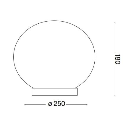 Ideal Lux - LED Stolná lampa CANDY 1xG9/3W/230V pr. 25 cm biela