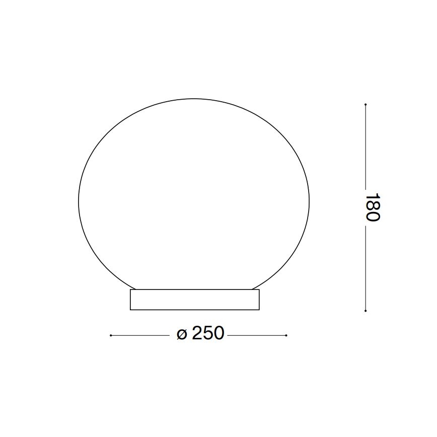 Ideal Lux - LED Stolná lampa CANDY 1xG9/3W/230V pr. 25 cm biela