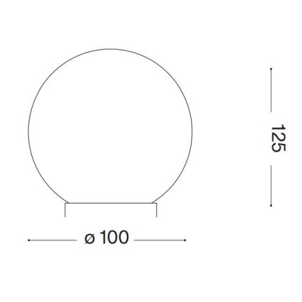 Ideal Lux - LED Stolná lampa CARTA 1xG9/3W/230V pr. 10 cm biela