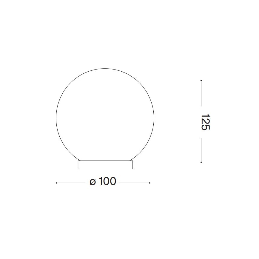 Ideal Lux - LED Stolná lampa CARTA 1xG9/3W/230V pr. 10 cm biela