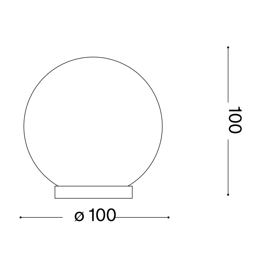 Ideal Lux - LED Stolná lampa MAPA 1xG9/3W/230V pr. 10 cm biela