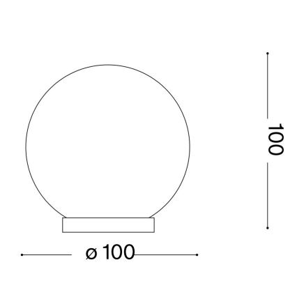 Ideal Lux - LED Stolná lampa MAPA 1xG9/3W/230V pr. 10 cm biela