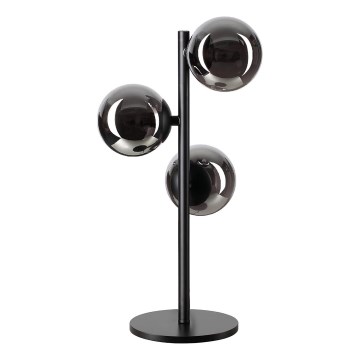 Ideal Lux - LED stolná lampa PERLAGE 3xG9/3W/230V čierna/dymová čierna