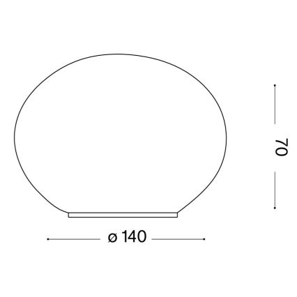 Ideal Lux - LED stolná lampa SMARTIES 1xG9/3W/230V, priemer 14 cm, biela