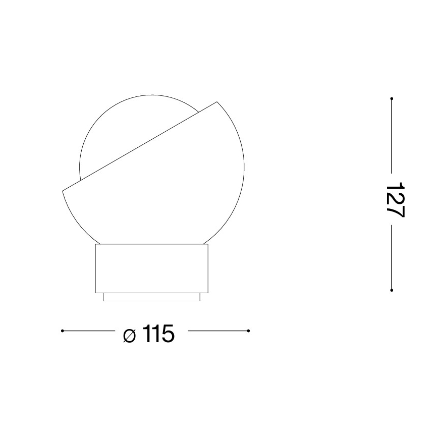 Ideal Lux - LED stolová lampa BLOOM 1xG9/3W/230V zlatá/dymová béžová