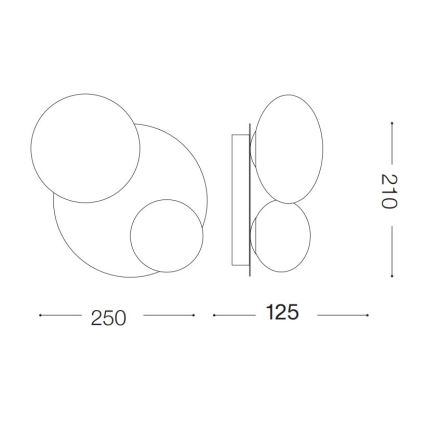 Ideal Lux - LED Stropné svietidlo NINFEA 2xG9/3W/230V biela