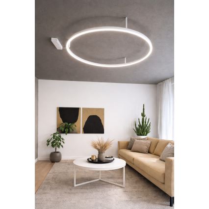 Ideal Lux - LED stropné svietidlo ORACLE SLIM LED/29W/230V 4000K CRI 90 priemer 50 cm biele