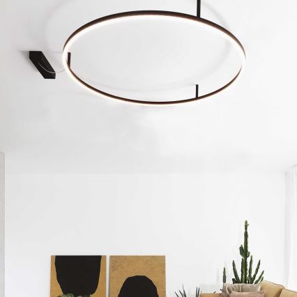 Ideal Lux - LED stropné svietidlo ORACLE SLIM LED/29W/230V 4000K CRI 90 pr. 50 cm čierne