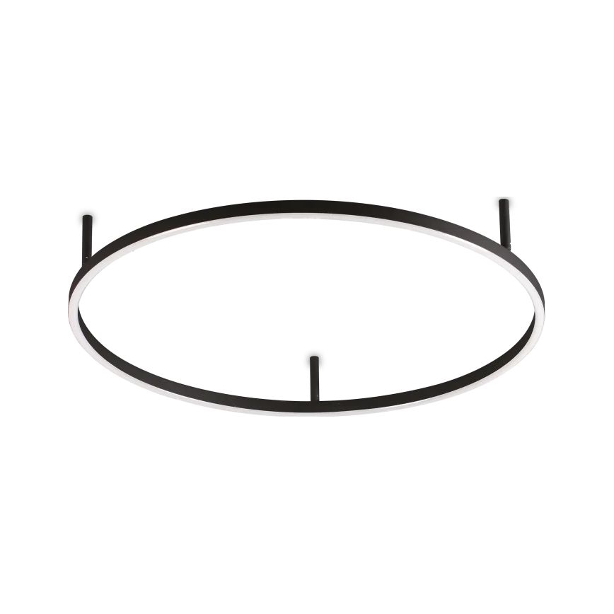 Ideal Lux - LED stropné svietidlo ORACLE SLIM LED/37W/230V 4000K CRI 90 pr. 70 cm čierna