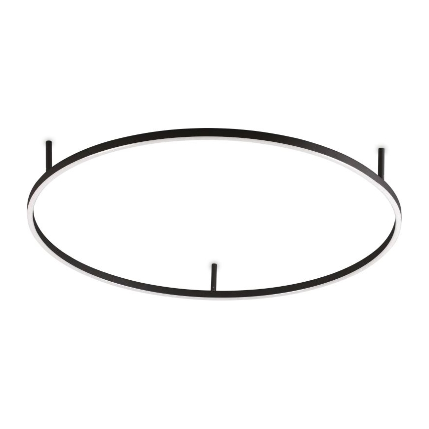 Ideal Lux - LED stropné svietidlo ORACLE SLIM LED/53W/230V 4000K CRI 90 pr. 90 cm čierne