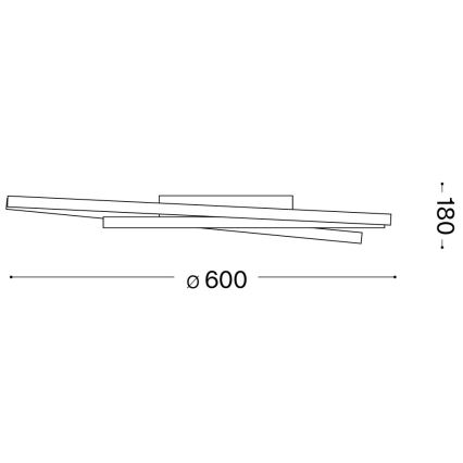 Ideal Lux - LED Stropné svietidlo OZ LED/47W/230V pr. 60 cm CRI 90 biela