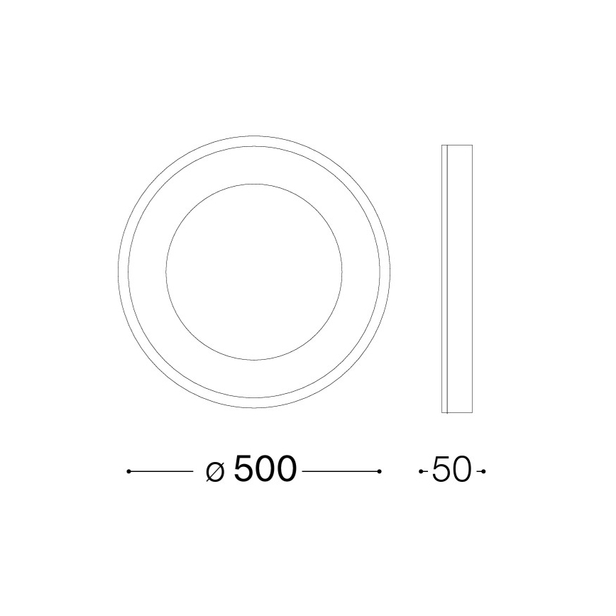 Ideal Lux - LED stropné svietidlo PLANET LED/25W/230V CRI 90 Ø 50 cm mosadz