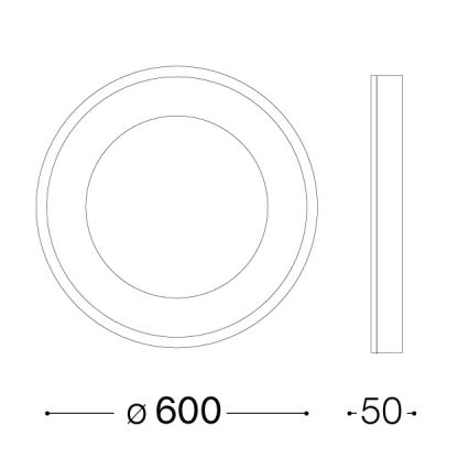 Ideal Lux - LED stropné svietidlo PLANET LED/29W/230V CRI 90 pr. 60 cm biele