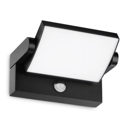 Ideal Lux - LED Vonkajšie nástenné svietidlo so senzorom SWIPE LED/21W/230V CRI 90 IP54 čierna