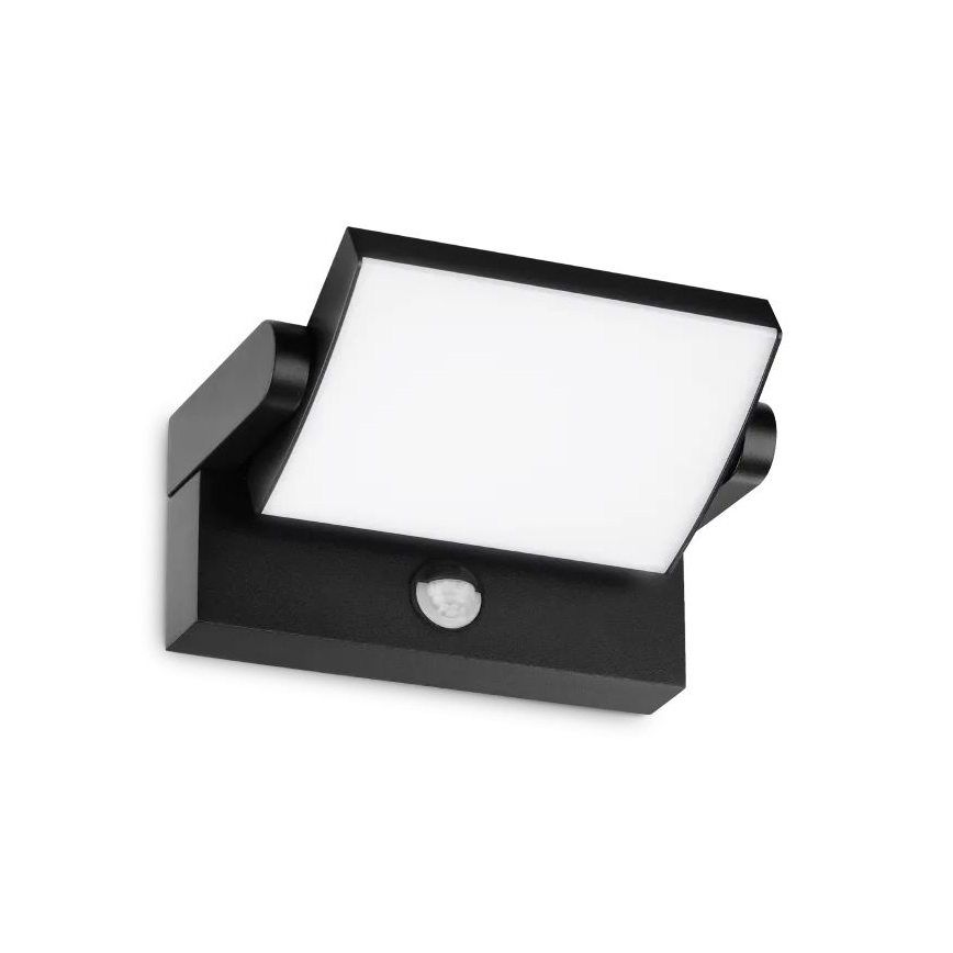 Ideal Lux - LED Vonkajšie nástenné svietidlo so senzorom SWIPE LED/21W/230V CRI 90 IP54 čierna