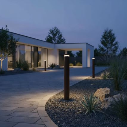 Ideal Lux - LED Vonkajšia lampa BOEING LED/14W/230V 100 cm CRI 90 IP65 hnedá