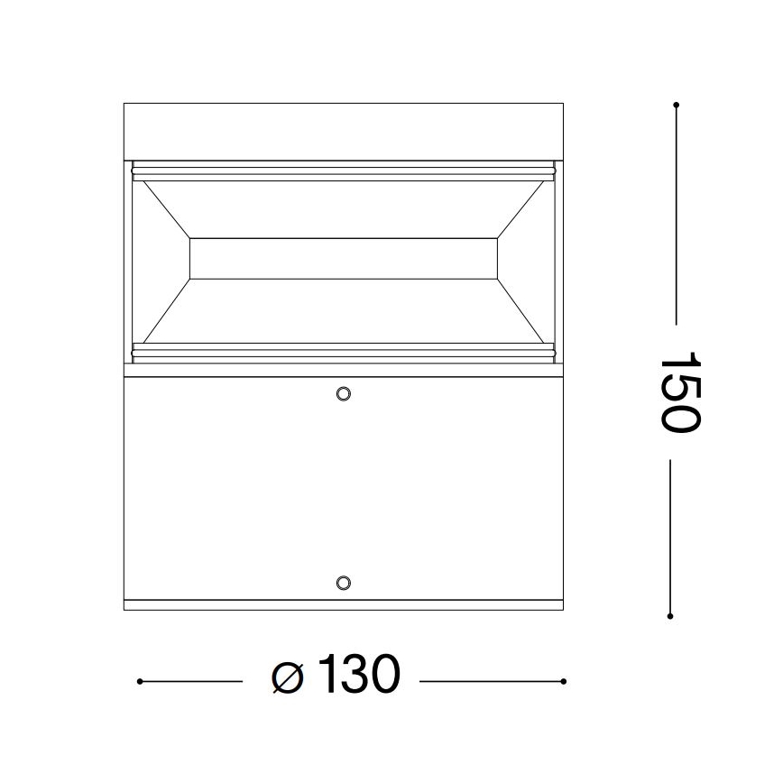 Ideal Lux - LED Vonkajšia lampa BOEING LED/14W/230V 15 cm CRI 90 IP65 antracit