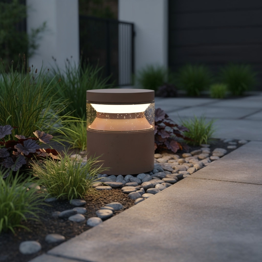 Ideal Lux - LED Vonkajšia lampa BOEING LED/14W/230V 15 cm CRI 90 IP65 hnedá