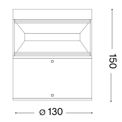 Ideal Lux - LED Vonkajšia lampa BOEING LED/14W/230V 15 cm CRI 90 IP65 hnedá