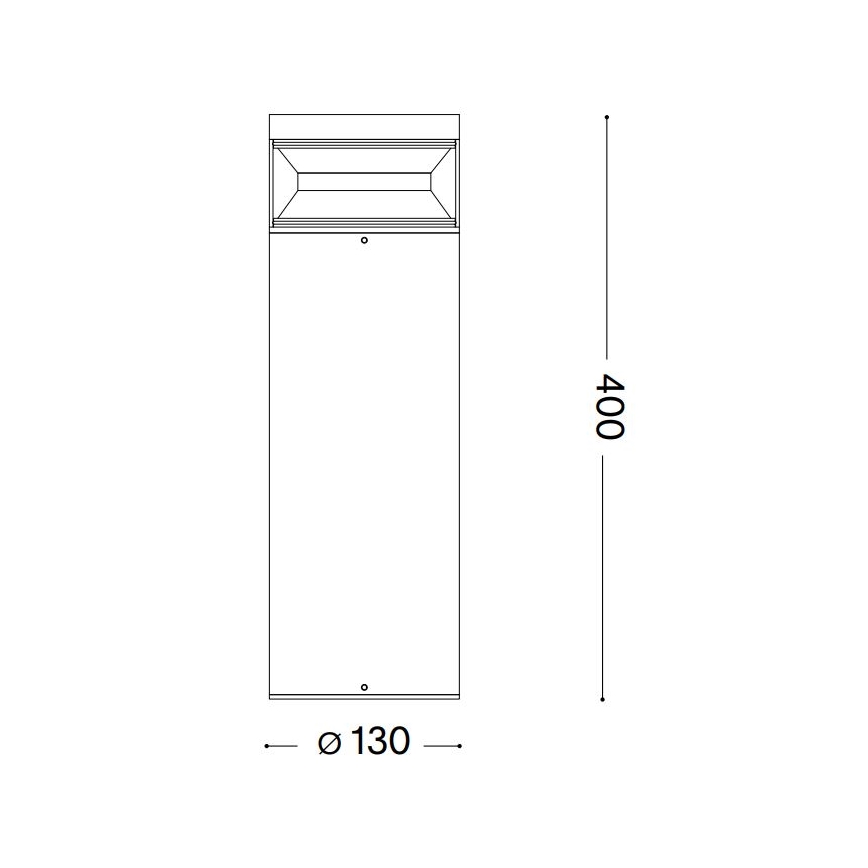 Ideal Lux - LED Vonkajšia lampa BOEING LED/14W/230V 40 cm CRI 90 IP65 čierna