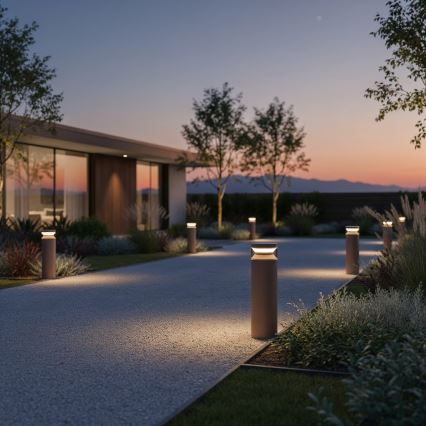 Ideal Lux - LED Vonkajšia lampa BOEING LED/14W/230V 40 cm CRI 90 IP65 hnedá