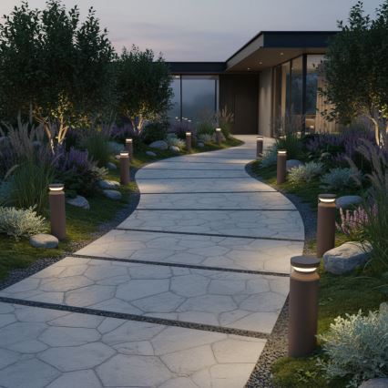 Ideal Lux - LED Vonkajšia lampa BOEING LED/14W/230V 40 cm CRI 90 IP65 hnedá