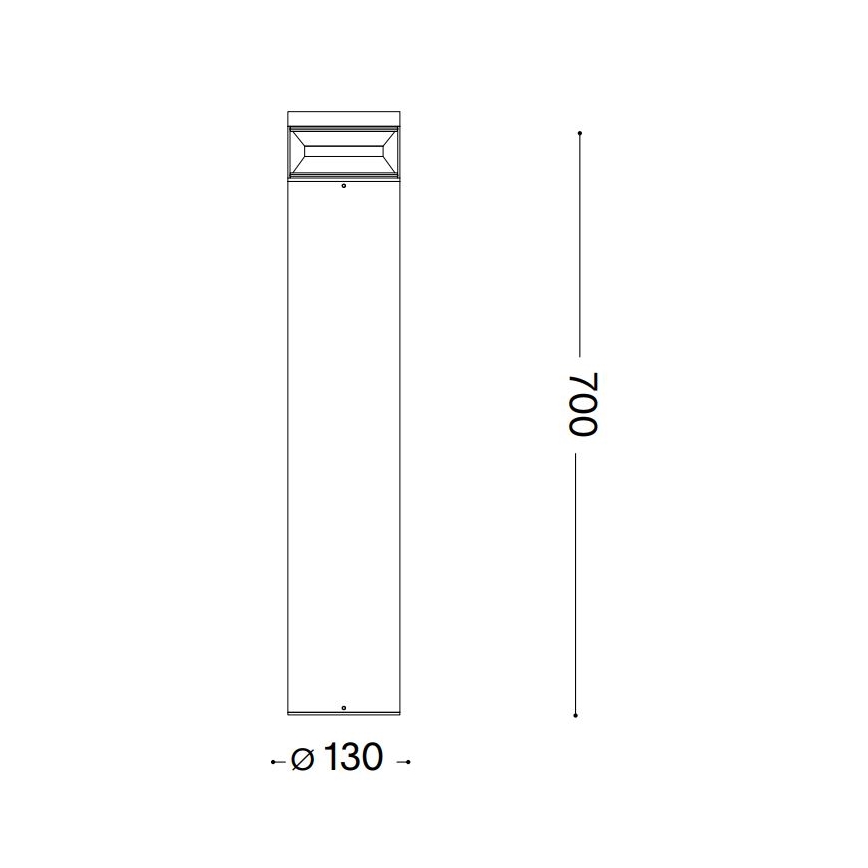 Ideal Lux - LED Vonkajšia lampa BOEING LED/14W/230V pr. 70 cm CRI 90 IP65 antracit