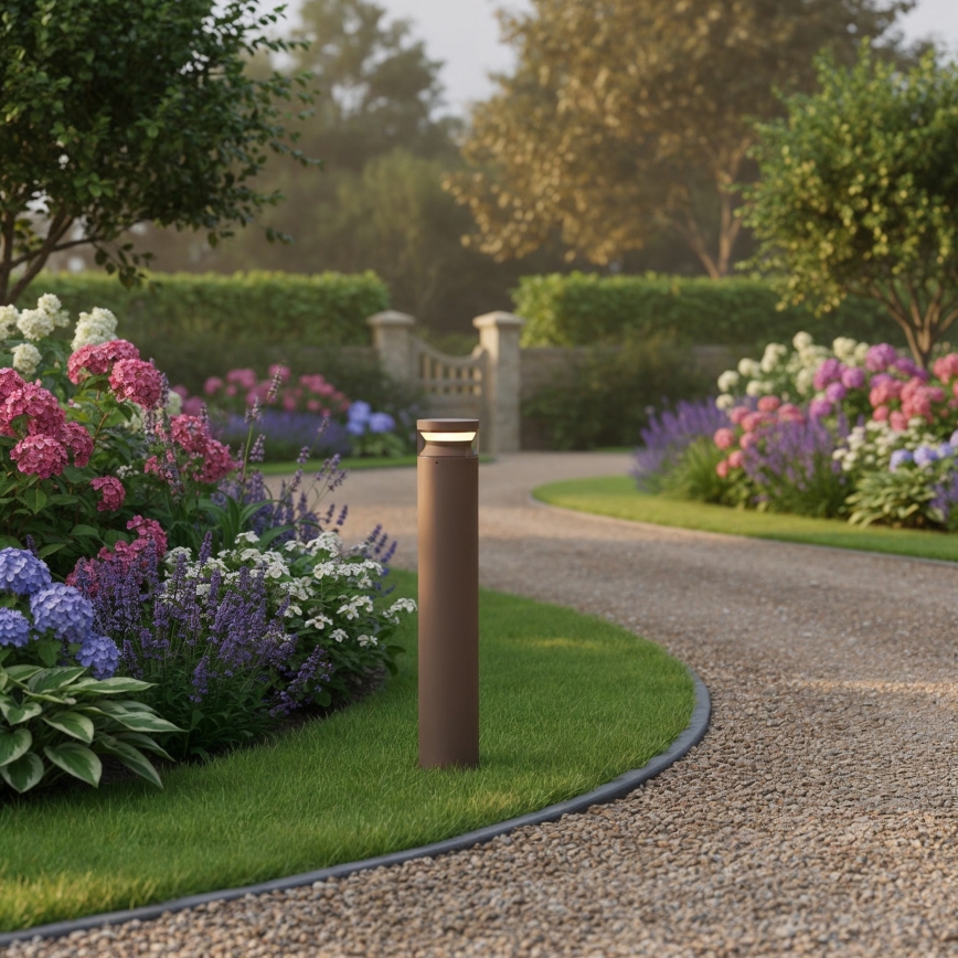 Ideal Lux - LED Vonkajšia lampa BOEING LED/14W/230V pr. 70 cm CRI 90 IP65 hnedá