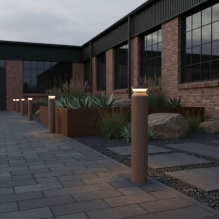 Ideal Lux - LED Vonkajšia lampa BOEING LED/14W/230V pr. 70 cm CRI 90 IP65 hnedá