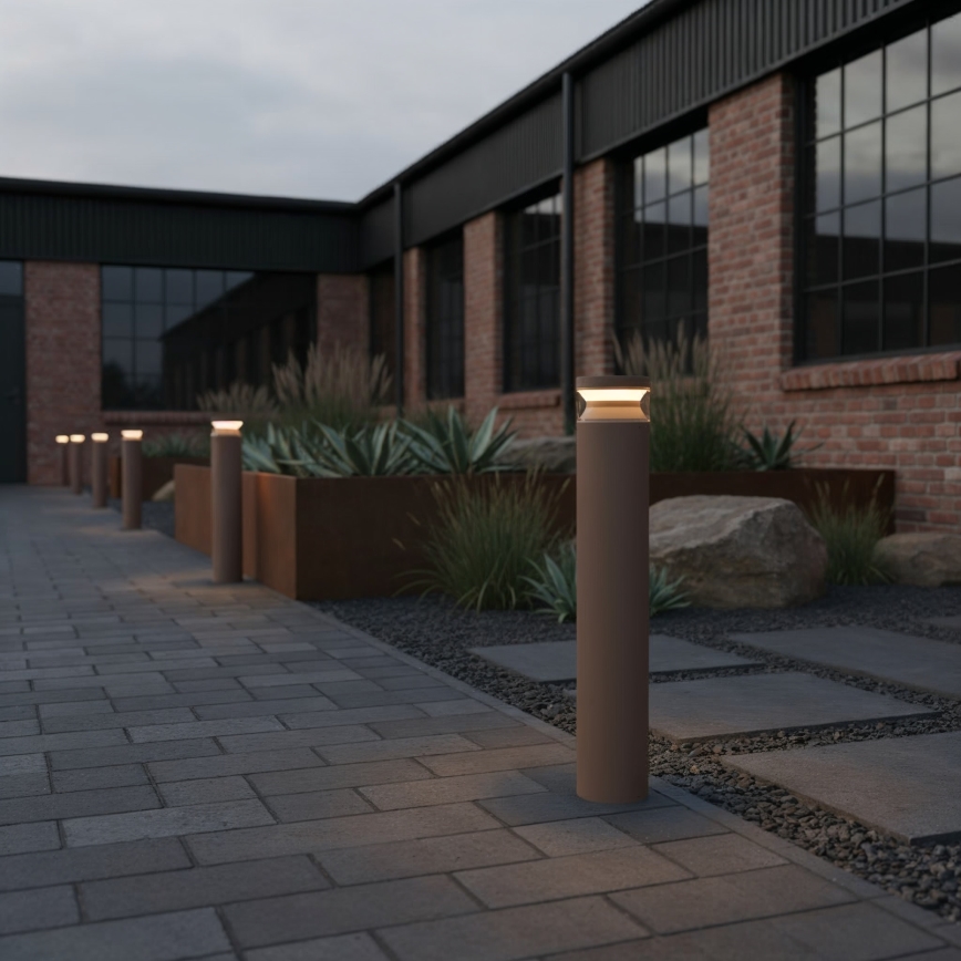 Ideal Lux - LED Vonkajšia lampa BOEING LED/14W/230V pr. 70 cm CRI 90 IP65 hnedá